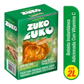 Zuko Tamarindo Bebida En Polvo 8 Sobres/13g, Rinde 2l C/u