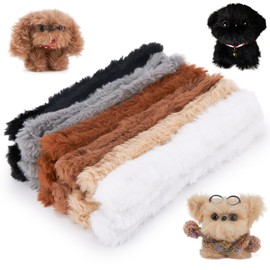 GUWINA 12Pcs Jumbo Pipe Cleaners Craft 39.37'' Long x 0.8'' Thick, Faux Bunny Fur Fluffy Chenille Stems Set, Fuzzy Sticks for DIY Arts, Creative Kids Animal Crafts & Holiday Decorations, 6 Colors