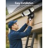Olafus 80W Motion Sensor Outdoor Lights, 8000lm Hardwired Motion Flood