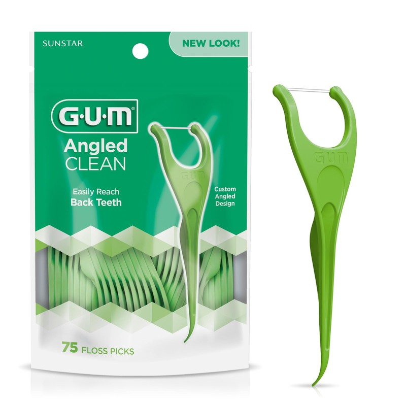 GUM Flossers Angulado Menta 75