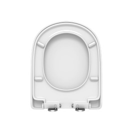 Quite-Close Round Toilet Seat For HOROW HWMT-8733S HWMT-8733/HT1000 (10'' Rough-in) HT100S Compact Toilet, Plastic
