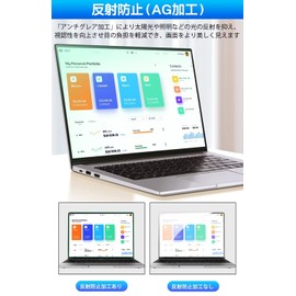 GFCFILM 14 Inch 16:10 Compatible Blue Light Cut Film [9H High Hardness] Computer Protective Film Anti-Glare Anti-Glare Anti-Glare Anti-Fingerprint Bubble Free Anti-Bacterial PC Protective Sheet