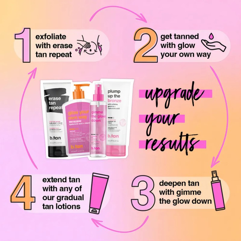 Gel Autobronceador B.tan Best Clear Glow Your Own Way 480