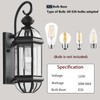 Milaii Outdoor Light Fixture 17" Copper Exterior Wall Lights Black