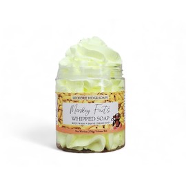 Monkey Farts Whipped Soap, Whipped Body Wash, Whipped Shaving Cream, Handmade, Sulfate, Phthalate, and Paraben Free (Large)