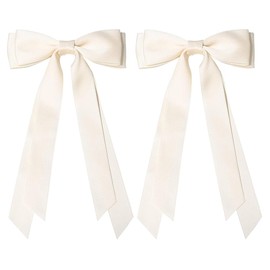 Ribbon Bow Hair Clips, 2Pcs Handmade Bows Barrettes Hair Bows Alligator Clips Ribbon Hair Accessories for Girls Toddlers Teens