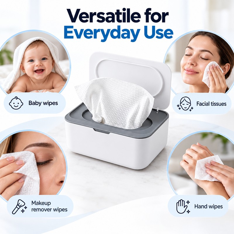 Wet Wipe Dispenser for Bathroom, Home & Office – Refillable