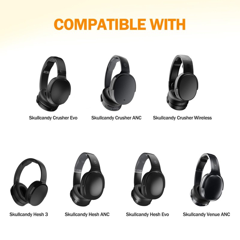 Crusher Evo/Crusher Wireless Replacement Pads Cooling Gel Hesh 3/Hesh ANC