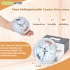 2025 Upgraded Sauna Backrest and 2 in 1 Thermometer Hygrometer