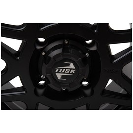TUSK 4/156 Tintic Wheel 15x7 4.0 + 3.0 Matte Black for Polaris Ranger XP 1000 Northstar Edition Trail Boss Ride Command 2023