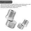 HERKINDNESS S Stainless Steel Connector, Pack of 2 Shower Tap