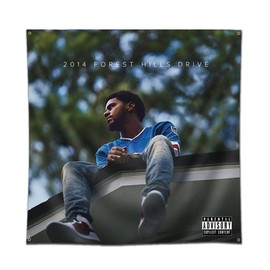 LCFhome Star Singer J Tapestry Cole Banner Wall Hanging Flag（4x4ft/120x120cm,Vivid Color,150D Polyster,HD Printing）For College Dorm Living Room Bedroom Decor