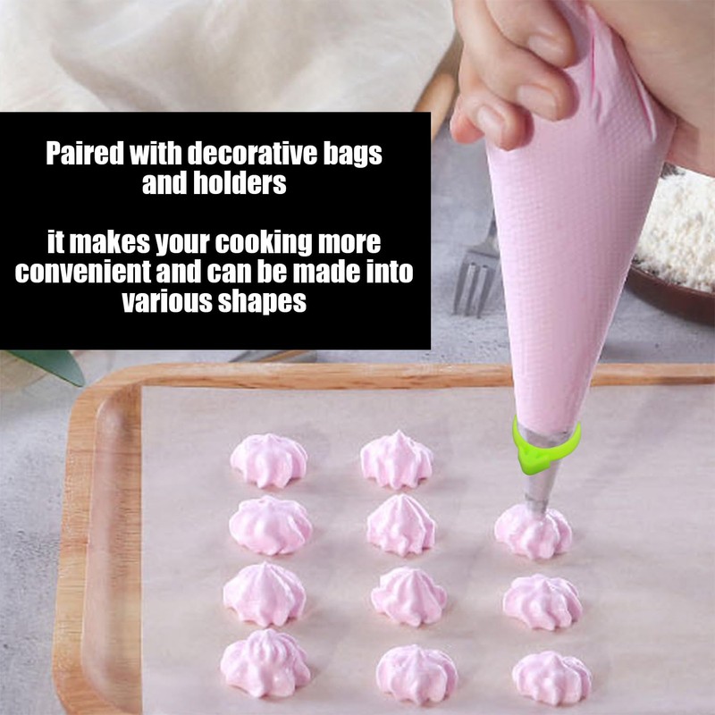 6 Pieces of Pastry Circles, 1 Piping Bag, 1 Piping