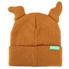 Scooby Doo Embroidered Brown Acrylic Knit Cuff Beanie