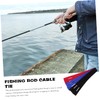 GRIRIW 6Pcs Fishing Rod Sleeves Stretchy Elastic Straps for Fishing