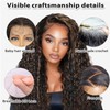 Curly Brown Highlight Wig 13x4 Synthetic Lace Front Wig 24