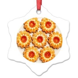 Madcolitote Sweet Cookies Orange Jam Christmas Ornaments 2024 Custom Sweet Cookies Orange Jam Christmas Tree Ornaments Food Hanging Ornaments Keepsake Xmas Holiday Birthday Gift 3 Inch