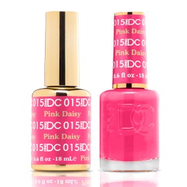 DND Gel Polish Set - 1 each of Pink Gel Polish and Pink Nail Polish, 004 Pink Lemonade, 0.5 Fl Oz (Pink Lemonade) (Pink Daisy)