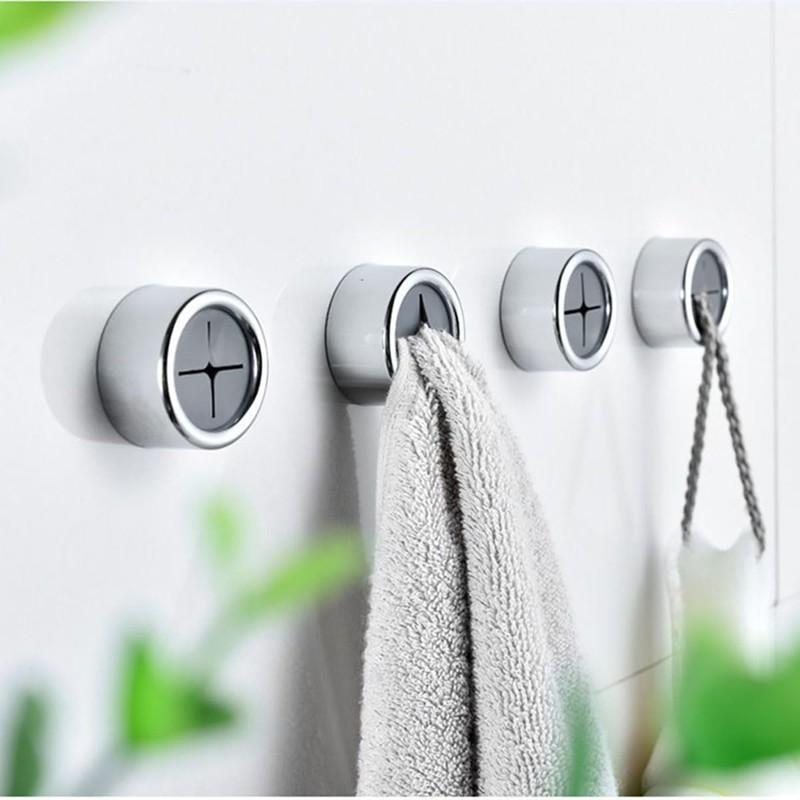 iBetterLife Adhesive Kitchen Towel Hooks - 4 Pack Dish Towel