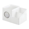 iDesign Facial Tissue Box Cover and Storage Caddy for Bathroom