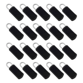 AIXXCUVQ 20pcs Rust-Resistant Detachable Zipper Puller Long-Lasting And Will Not Easily Fade Or Break. ABS Zipper Slider, Black