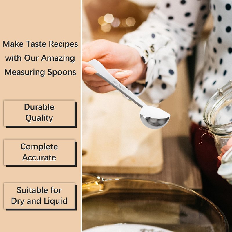 BERYLER 1PCS 1 Teaspoon(1tsp, 1/3tbsp, 5 ml) Single Measuring Spoon,