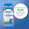 Centrum Dual Action Enfoque Mental Concentración 90 Gomas Sabor Naranja