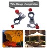 Fishing Chair Umbrella Holder, Aluminum Alloy Clip On Umbrella Stand