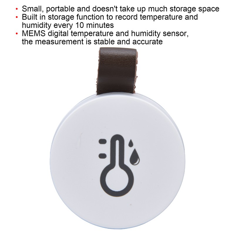 Electronic Bluetooth 5.0 Temperature Humidity Meter Monitor Mini Wireless Thermometer