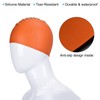 PATIKIL Silicone Swim Cap, 2 Pcs Waterproof Swimming Hat Non-Slip