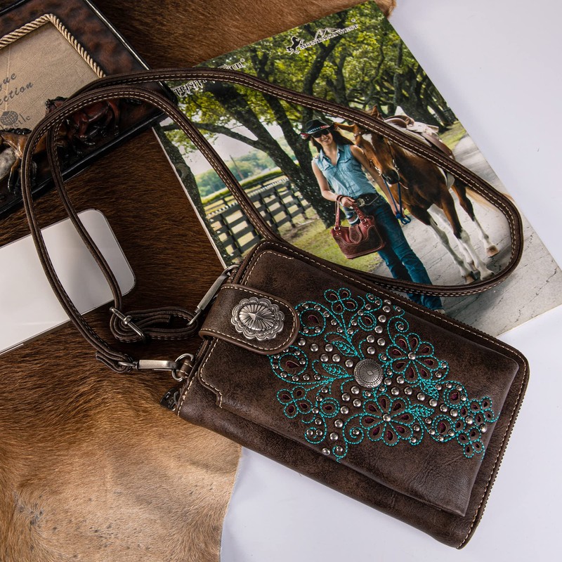Montana West Crossbody Cell Phone Purse For Women Western Style