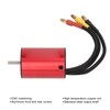 Brushless Motor 3200KV CNC Machining 4 Pole Torsion Aluminum Alloy