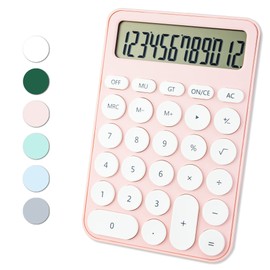 Standard Calculator 12 Digit,6.2 * 4.2in Desktop Large Display and Buttons,Calculator with Large LCD Display for Office,School, Home & Business Use,Automatic Sleep,15 °Tilt Screen