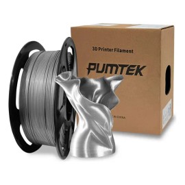 Filamento Pla De Alta Velocidad Para Impresión 3d 1.75mm 1kg Color Gris Plata PUMTEK