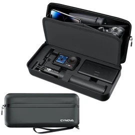 CYNOVA Osmo Action 5 Carry Case for DJI Action 5 Pro Accessories, Black Hard Shell Travel Bag for DJI Osmo Action 5 Pro, Compatible with OSMO Action 5 / Action 4 / Action 3 Action Camera Accessories