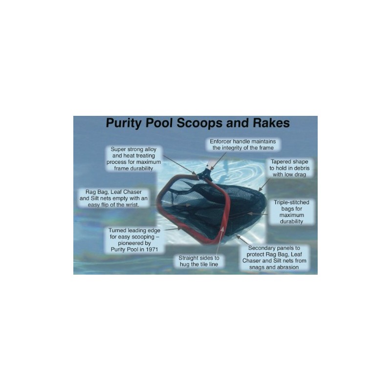Purity Pool RBLC Red Baron 20-Inch Professional Leaf Rake, Leaf