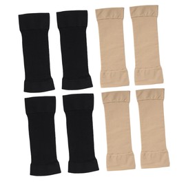 Gatuida Compression Sleeve 4 Pairs - Upper Arms Shaper, Scar Dressing, Slimming Shaper, Seamless Sleeves, Wraps, Cuff for Fat Arm