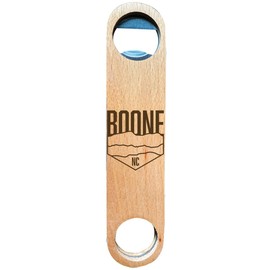 Boone North Carolina Engraved Design Souvenir Engraved Wooden Bottle Opener 4-Pack