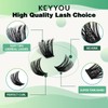 Lash Clusters 96pcs Individual Lashes D Curl 14mm Eyelash Clusters