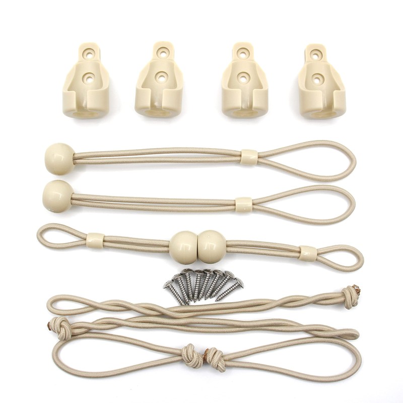 Roller Shade Tie Downs Curtains Tie Back with Holder Receivers