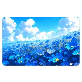 Peacoblue Bank Card Sticker Blue Sky and Flowers Credit Debit Card Custom Skin Cover Protector, 4 Styles Waterproof Scratch-Proof and Attractive Decal for Most Popular EBT Transportation Key Card