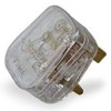 iSeventy9 13A Fuse fitted Uk Power 500w Appliance Clear Transparent