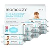 Momcozy Baby Wipes-Extra Large Size Design, 99% Water Based, Unscented