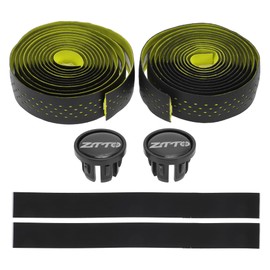 BULLSPANN 1 Pair Bicycle Handlebar Tapes, Cork Bicycle Handlebar Tapes, Bicycle Handlebar Tape, EVA Bicycle Handlebar Wrap for Road Bike, Mountain Bike, Yellow