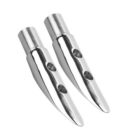 Ship Rail End, Boat Handrail Accessories, 2pcs Handrail End Railing Mount 316 Stainless Steel Accessory For Marine Boat 7/8in Tube