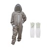 MS Bee Suit Cotton Beekeeper Suit with Fencing Veil One