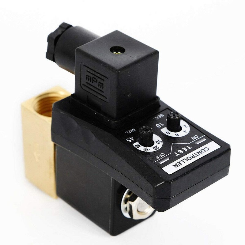 DENESTUS 1/2" Timing Drain Valve Automatic Electronic Timed 2 Way