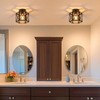 XSDeTu 2 Pack Farmhouse Semi Flush Mount Ceiling Light, Industrial