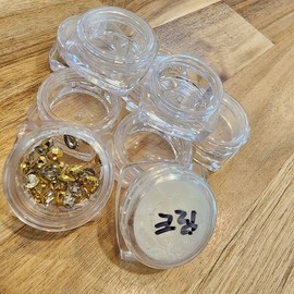 3g Mini Clear Refillable Plastic Cosmetic Travel Container Empty Container 60ea