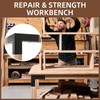 Rasugarlary Work Bench Brackets, 2 x 4 Steel Corner Brackets